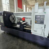 Tour CNC horizontal à haute rigidité CK61100-3000, banc plat, alésage de broche 105/130 mm, précision de positionnement 0,001 mm, 3000 mm
