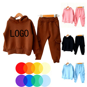 Ensemble Survêtement Bébé <span class=keywords><strong>Garçon</strong></span> de Haute Qualité à Manches Longues – Vêtements Solides et Amples en Polaire pour Tout-Petit - Product Image 6