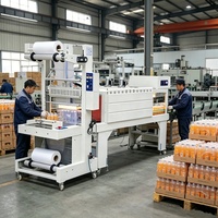 Machine d'emballage thermique automatique électrique pour film PVC/PE, pour bouteilles, boîtes en carton, aliments et boissons