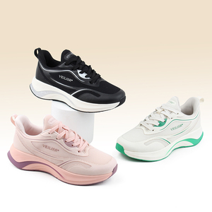 Zapatillas de correr personalizadas al por mayor, zapatillas de <span class=keywords><strong>tenis</strong></span> ligeras de malla transpirable para caminar, zapatillas deportivas para <span class=keywords><strong>mujer</strong></span>, zapatillas para correr - Product Image 2