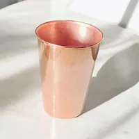 Mug/Tasse à eau en cuivre pur 500 ml, écologique, moderne, de luxe, fait main, avec soucoupe, pour thé, café, fête - Zone Artisanale à Forte Demande, Exportation