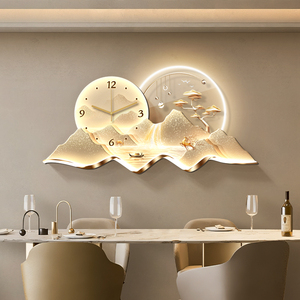 Quadri Decorativi di Alta Gamma per Soggiorno, Orologio con Incisione Acrilica, Decorazione Moderna di Lusso, Dipinto Artistico da Parete con LED - Product Image 5