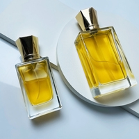 Flacon de parfum vide de luxe 30ml 50ml, flacon de parfum en verre vide rectangulaire carré