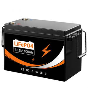Batterie LiFePO4 LiTime U206 US 12V 100Ah 12.8V rechargeable avec BMS intégré, 6000+ cycles profonds pour le stockage d'énergie solaire - Product Image 1