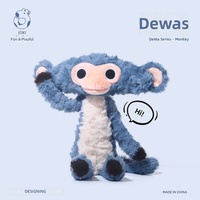 Peluche Zhuoqu Dewa Monkey Bestie, figurine amusante, poupée en tissu, compagnon de sommeil unisexe, oreiller à câliner, polyester, coton PP