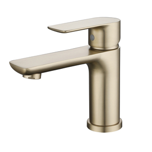 Robinet mélangeur chaud/froid de luxe en acier inoxydable 304 pour lavabo de salle de bain, finition or moderne, à poser sur le comptoir, avec cartouche céramique, modèle LT-02, personnalisable - Product Image 2