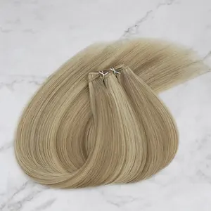 Changshunfa-extensiones de cabello humano Remy ruso, doble trama plana, superventas, nuevo