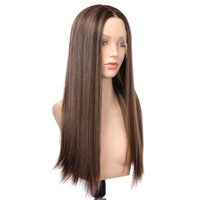 Vente directe usine : Cheveux humains vierges chinois pour perruques Lace Front, base transparente, longueur longue, bonnets petits et grands, densité 150%