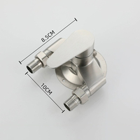 Robinet de Douche Mural en Acier Inoxydable Brossé pour Salle de Bain, Mitigeur Chaud/Froid, Vente en Gros Usine