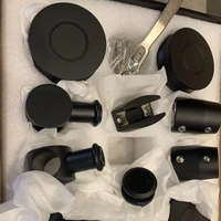 Kits de Puertas Corredizas de Vidrio para Baño, Sistema de Ruedas de Acero Inoxidable para Puertas Corredizas