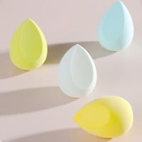 En stock, moins cher : Ensemble d'éponges de maquillage en forme d'œuf, applicateurs souples sans latex, avec boîte d'emballage