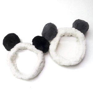 غسول وجه فاخر آذان حيوان اندا-Panda لمكياج الفتيات عصابة رأس لغسيل الوجه - Product Image 3