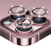 Protecteur d'objectif d'appareil photo HD Diamond Clear 9D en métal pour iPhone 13 Pro Max 14 Series