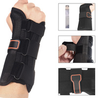 Attelle de poignet confortable pour thérapie de réadaptation, récupération, frappe à l'ordinateur, avec sangles réglables, protection nocturne et soutien pour le syndrome du canal carpien