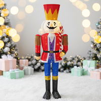 Dekorasi Rusa Natal Bercahaya Jinyue dari Besi dengan Lampu LED, Tahan Air IP65, Ukuran 1.5m, Kontrol Tombol, Model JYT0155