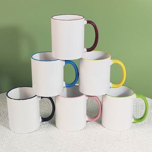 Tasses en céramique unies et simples en gros – Cadeaux promotionnels créatifs pour le bureau - Product Image 4