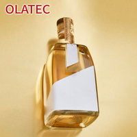 Bouteille en verre décorative OLATEC avec motifs gaufrés par estampage à chaud, coloration dégradée pour spiritueux, vins et champagnes haut de gamme