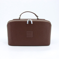 Pochette de toilette en cuir PU résistante à l'eau, sac de voyage, organiseur de produits de toilette, étui pour hommes et femmes, sac de toilette en cuir PU