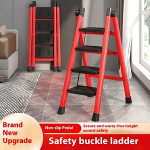 Échelle pliable en acier au carbone <span class=keywords><strong>pour</strong></span> la maison, support <span class=keywords><strong>pour</strong></span> plantes, grand pot de fleurs, échelle d'affichage - Product Image 2