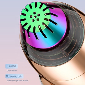 <span class=keywords><strong>Rasoir</strong></span> électrique 2 en 1 à double extrémité Épilateur indolore pour femme Tondeuse à sourcils et épilation <span class=keywords><strong>du</strong></span> visage avec lumière LED - Product Image 5