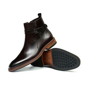 Botas de Cuero Genuino para Hombre, Estilo Formal y Casual, Hechas a Medida, Estilo Lujoso, Elegantes y Refinadas - Product Image 2