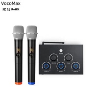 Offres Exceptionnelles : Système de Microphone Sans Fil UHF Tout-en-un en Métal, Son Numérique DS P, Son Cristallin, Portée de 30 Mètres, pour Karaoké et Chant