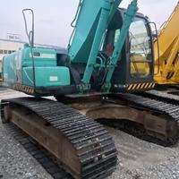 Excavatrice sur chenilles d'occasion de haute qualité, 20 tonnes, vente à prix réduit, multifonctionnelle, Kobelco SK200