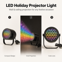 Projecteur LED de Noël et d'Halloween, Lampe de Décoration Rotative Flocon de Neige, Éclairage de Scène Intérieur/Extérieur pour Fêtes, Vente en Gros