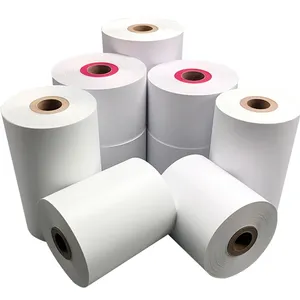 Rouleau de papier thermique personnalisé pour caissier 57x40mm Rouleau de papier thermique pour reçu sans BPA