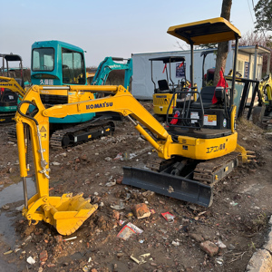 Excavadora de cadenas pequeña usada Komatsu PC18 de 1.8 toneladas con orugas de caucho hidráulicas - Product Image 3