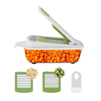 Nieuwe Aankomst Multifunctionele Voedselhakselkeuken Accessoires Groentesnijder Dicer Cutter Vegetarische Chopper