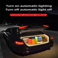 Pour Audi A4 A6 12V LED barre lumineuse de coffre arrière voiture intérieur lumières ambiantes atmosphère Camping Boot Room lampe Auto coffre bande lumineuse