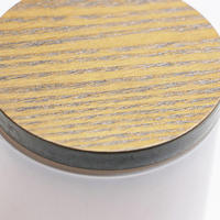 Vente en gros de pot en verre à épices personnalisé 20mm 30mm 40mm 50mm 60mm 70 mm couvercle en bambou bougie couvercle en bois