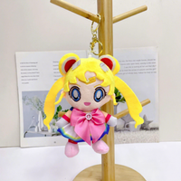 Al por mayor Juguetes de peluche de Sailor Moon de 4 pulgadas, Muñeca colgante para niñas, Figura de anime, Personaje de dibujos animados, Juguetes de peluche con llavero para máquina de garras