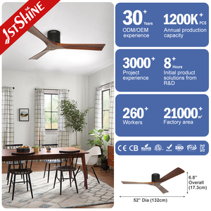 Ventilador de Techo 1stshine, Simple, Colgante, de Perfil Bajo, con Motor de Corriente Continua y Control Remoto - Product Image 3