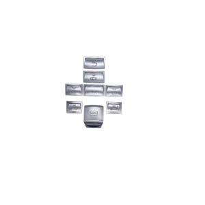 Autocollants décoratifs pour intérieur de voiture, argentés, ensemble A, 8 pièces, ensemble B, 6 pièces, pour Mercedes-Benz classe C, classe E, GLK CLS, toit ouvrant - Product Image 2