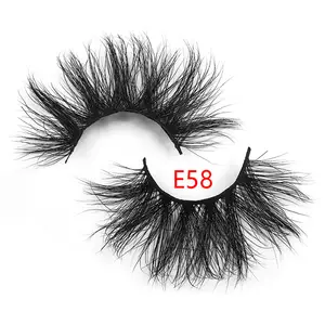 E58系列25毫米/27毫米/30毫米貂皮睫毛盒供应商睫毛盒貂皮睫毛批发带盒