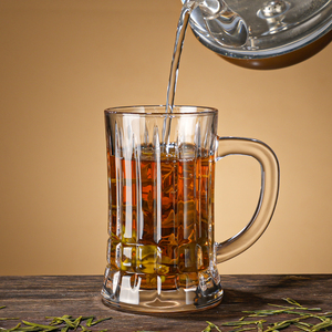 Mug à thé de luxe 550 ml avec poignée, verre à bière élégant pour usage domestique - Product Image 4