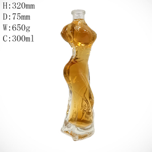 Chai rượu vang, <span class=keywords><strong>vodka</strong></span>, brandy, rượu mạnh cao cấp hình dáng người phụ nữ, chất liệu thủy tinh trang trí - Product Image 2