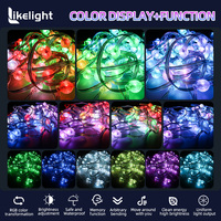 Guirnalda de Luces LED RGB de 25mm con Píxeles de Cristal, UCS1903, DC12V, IP67, Brillo de 360 Grados, para Exhibiciones Comerciales, Eventos, Instalaciones Artísticas y Decoración