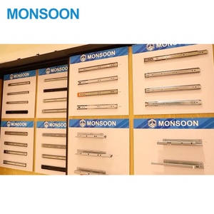 Rieles Deslizantes para Cajones de Cierre Suave, Montaje Lateral, Resistentes, para Gabinetes de Cocina, Apartamentos y Baños - Acero Laminado en Frío - Product Image 1