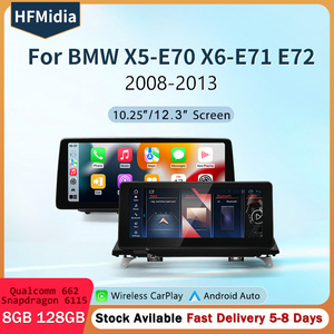 หน้าจอแสดงผลมัลติมีเดีย HFmidia ขนาด 12.3 นิ้ว สำหรับ BMW X5 E70 X6 E71 E72 ระบบ CCC CIC รองรับ Wireless CarPlay และ Android Auto เครื่องเล่นวิดีโอในรถยนต์ - Product Image 2