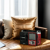 Pour PX-1088BT Vente directe usine Radio numérique rechargeable 9 bandes AM/FM/SW1-7 avec recherche automatique, lecteur de musique et lampe torche portable en plastique