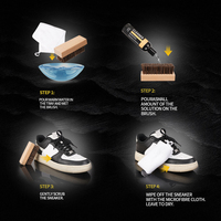 Kit d'entretien des chaussures OEM : Liquide détachant haute performance pour baskets avec capsules désodorisantes