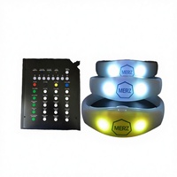 Bracelets personnalisés IFUN pour festivals de musique 2024, vente en gros, décoration de club, fête, contrôle DMX, LED RGB, ABS et silicone, intérieur/extérieur