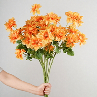 Bouquet de dahlias artificiels en soie en gros pour la décoration de la maison, des hôtels et des événements