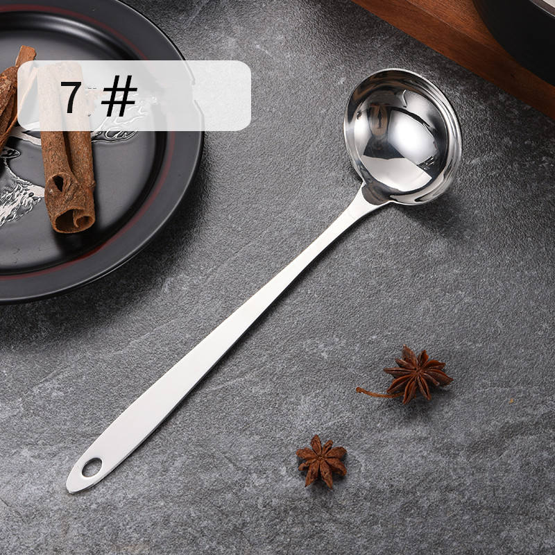 7#Cucharón de sopa de plata