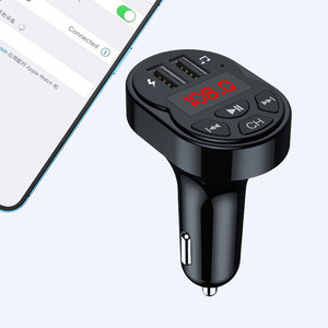 MP3 de coche para reproductor <span class=keywords><strong>Bluetooth</strong></span> FM con transmisor y receptor 12-24V soporte para teléfono - Product Image 2