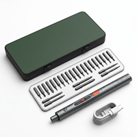 Ensemble de tournevis électrique certifié CE, kit d'outils de précision en acier S2, outils électriques réglables en couple de 3,7 V pour usine