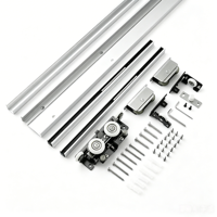 Herrajes para Rieles de Puertas Correderas Ocultas con Rodamientos Silenciosos para Puertas Interiores de 1.2m y 1.5m, Suministro al por Mayor